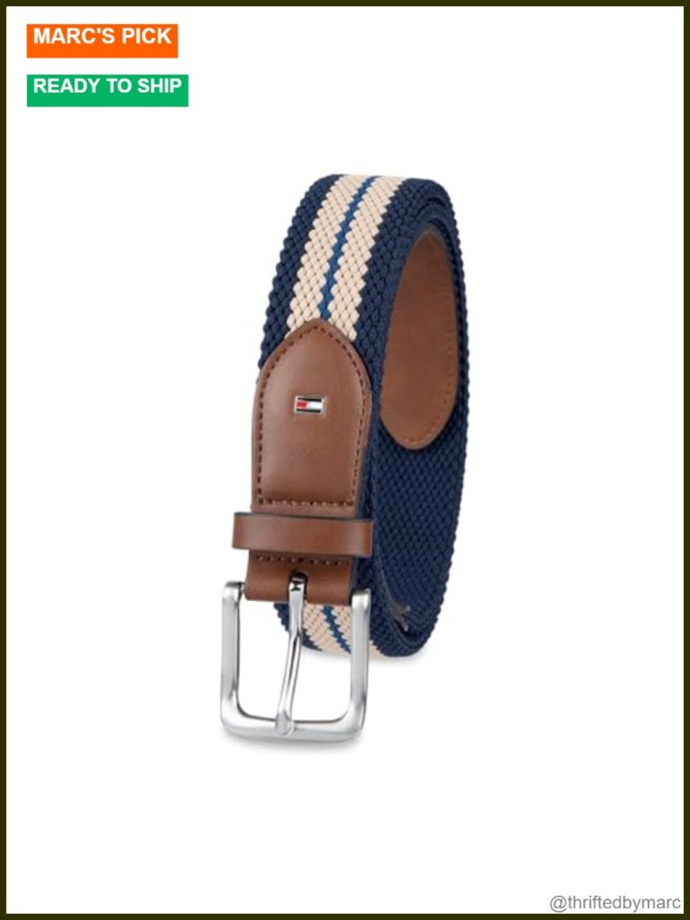 Men's Fabric Woven Fully Adjustable Belt Nickel Harness Buckle 1.25in